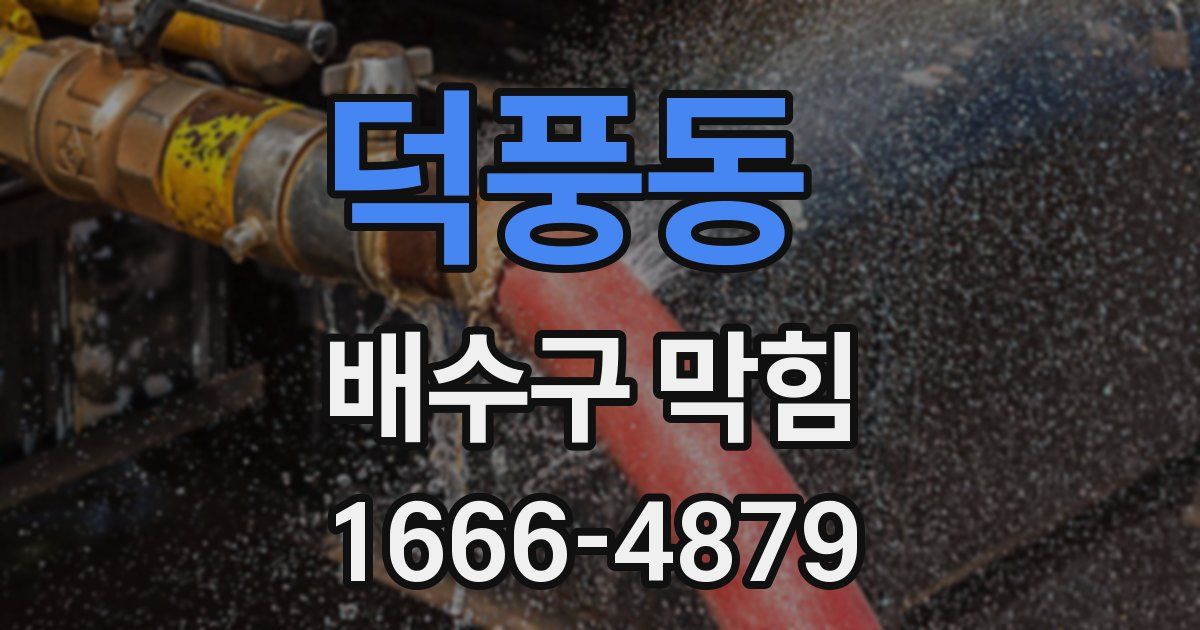 덕풍동 배수구 막힘