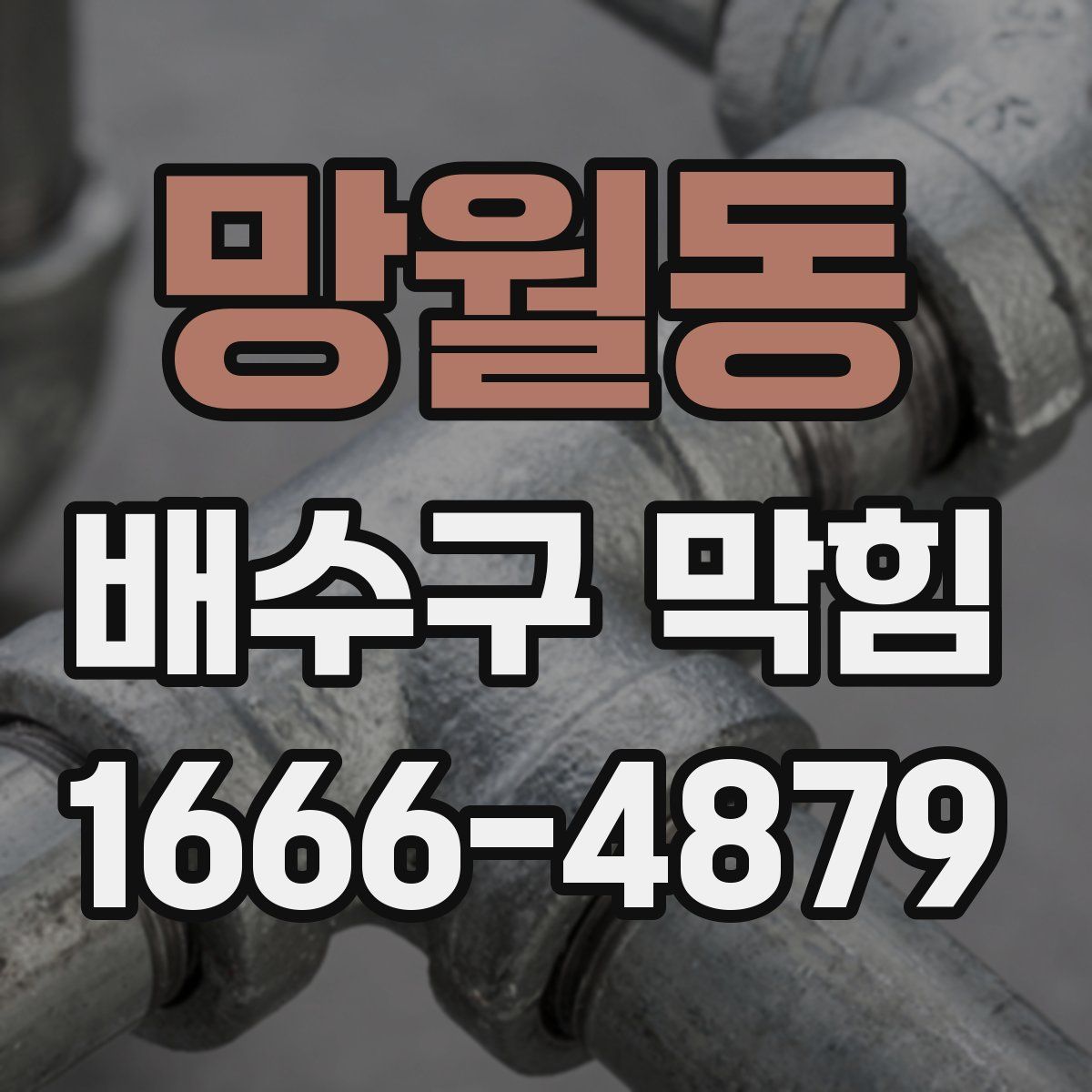 망월동 배수구 막힘