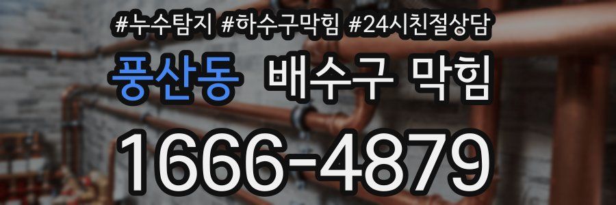 풍산동 배수구 막힘
