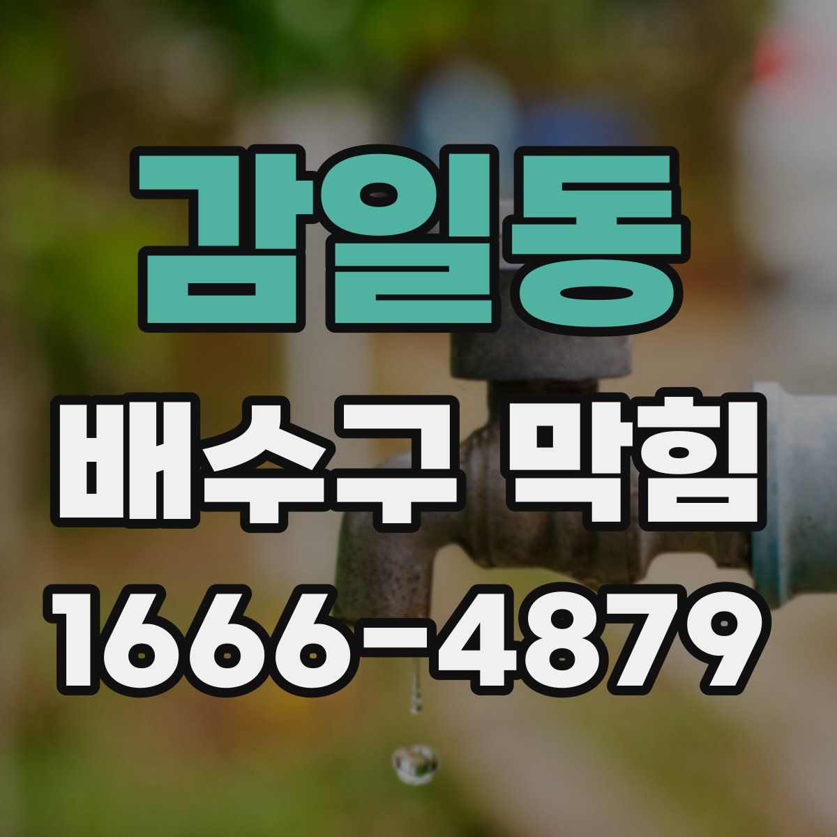 감일동 배수구 막힘