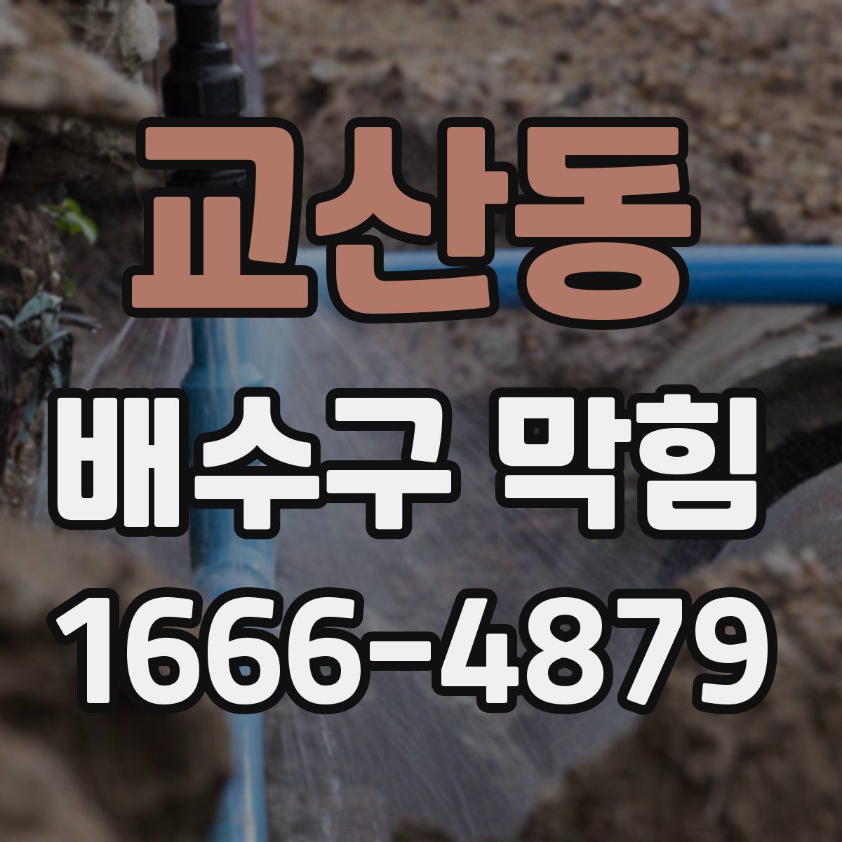 교산동 배수구 막힘
