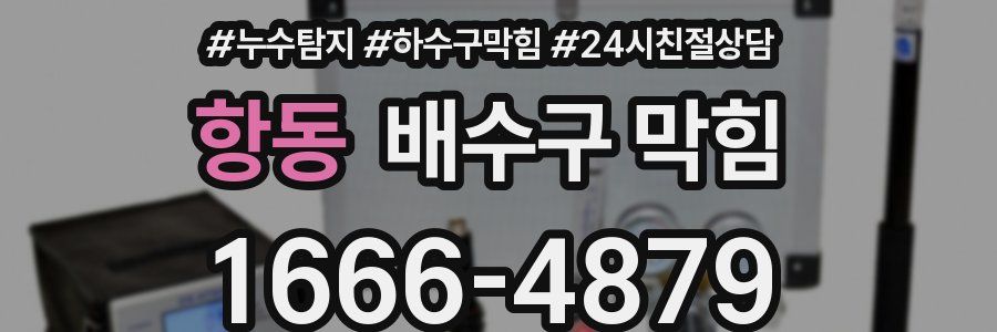 항동 배수구 막힘