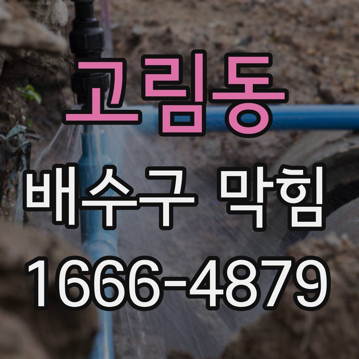 고림동 배수구 막힘