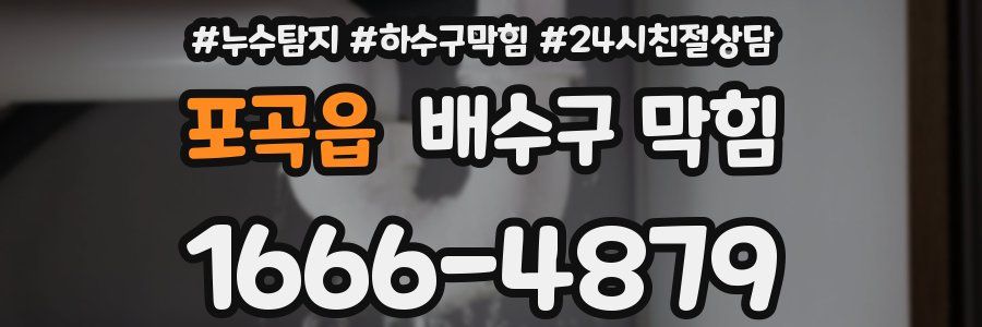 포곡읍 배수구 막힘