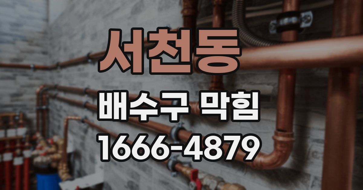서천동 배수구 막힘