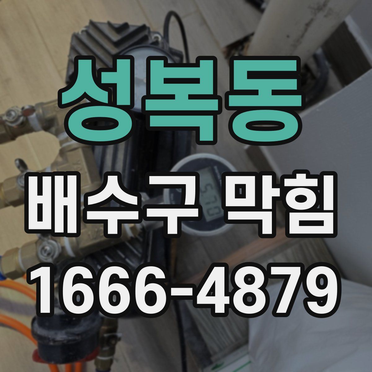 성복동 배수구 막힘