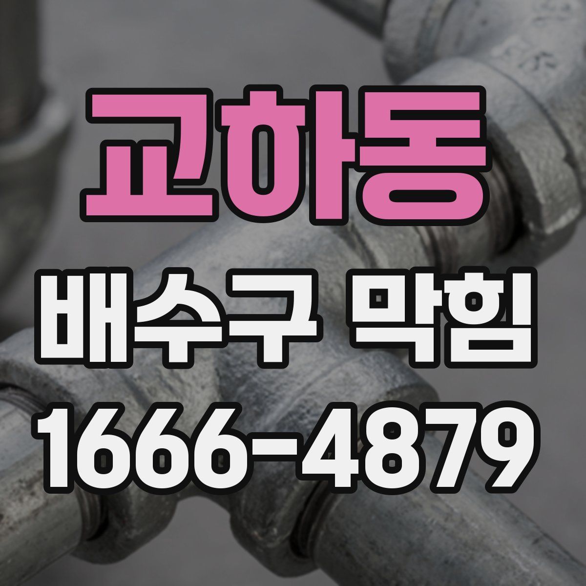교하동 배수구 막힘