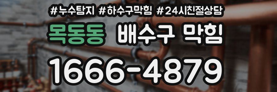목동동 배수구 막힘