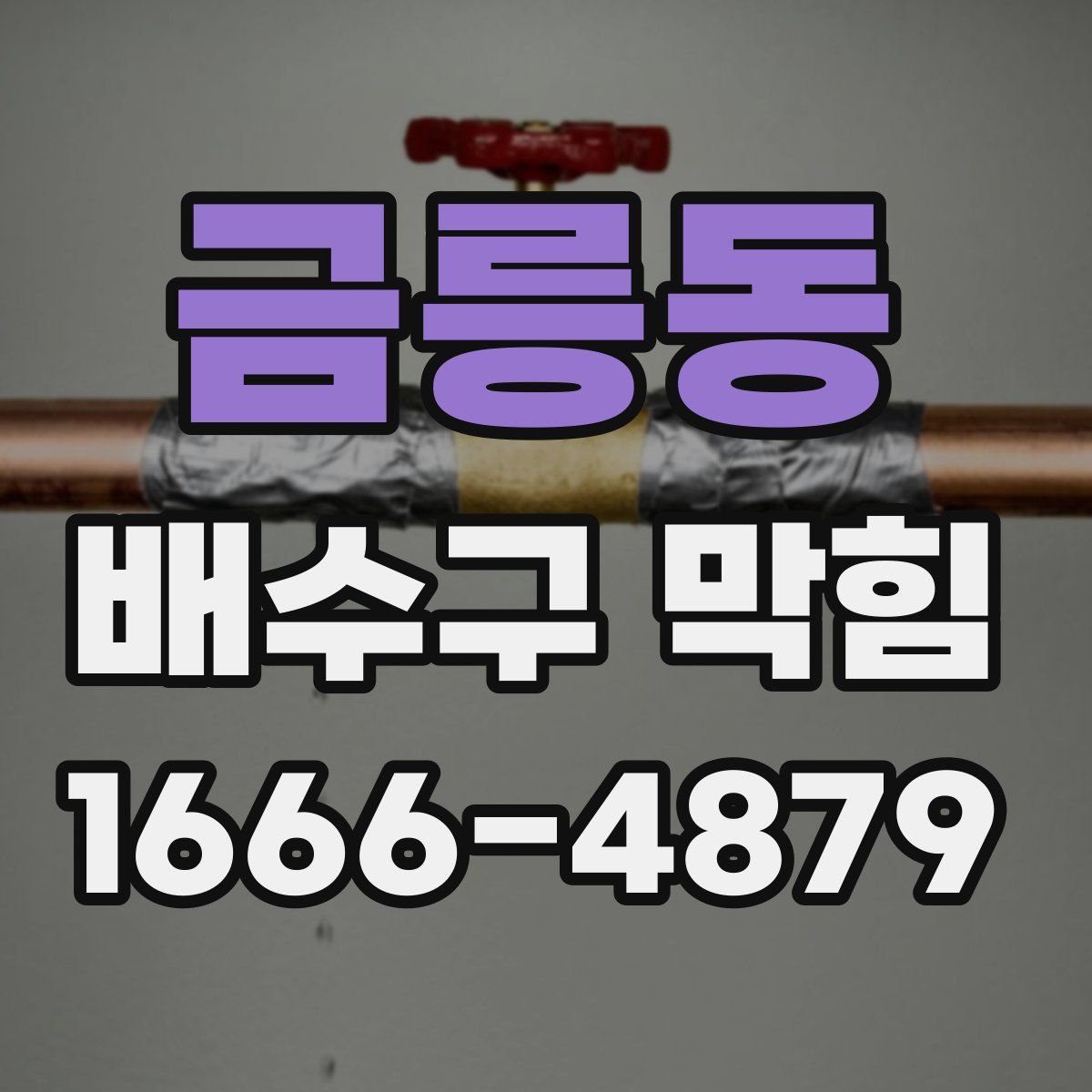 금릉동 배수구 막힘