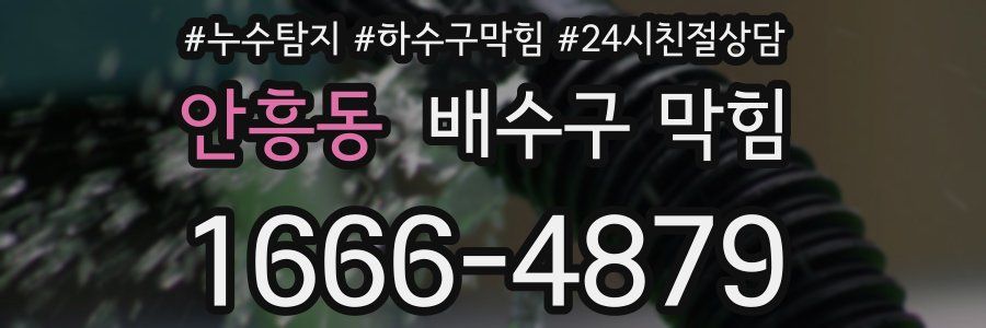 안흥동 배수구 막힘
