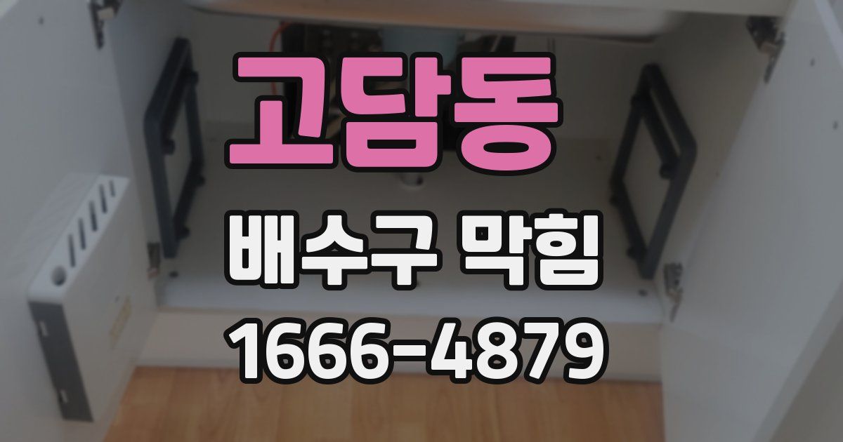 고담동 배수구 막힘