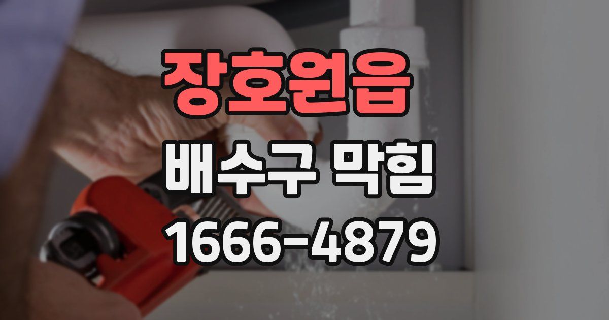 장호원읍 배수구 막힘