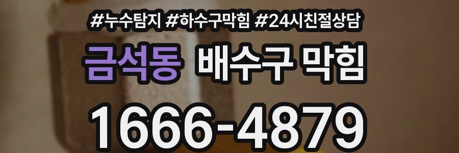 금석동 배수구 막힘