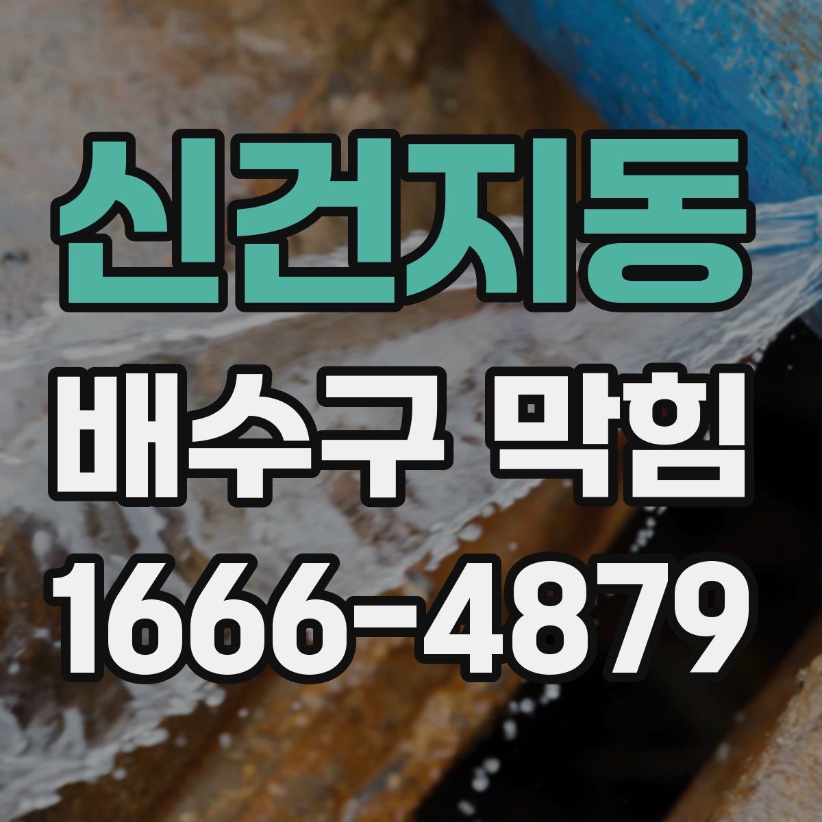신건지동 배수구 막힘