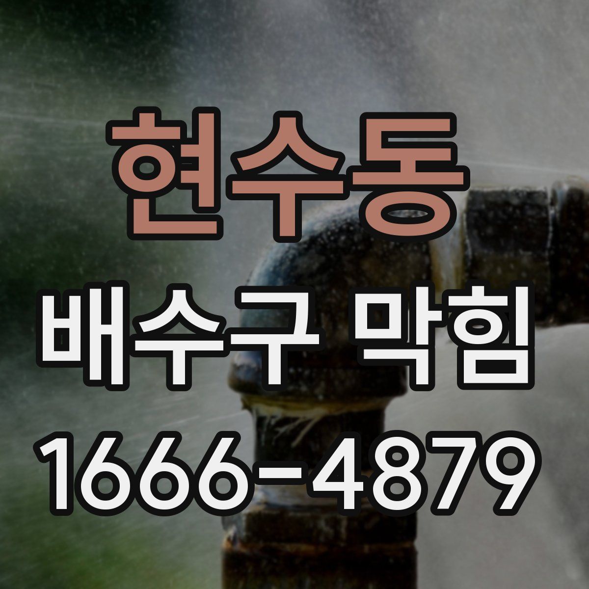 현수동 배수구 막힘
