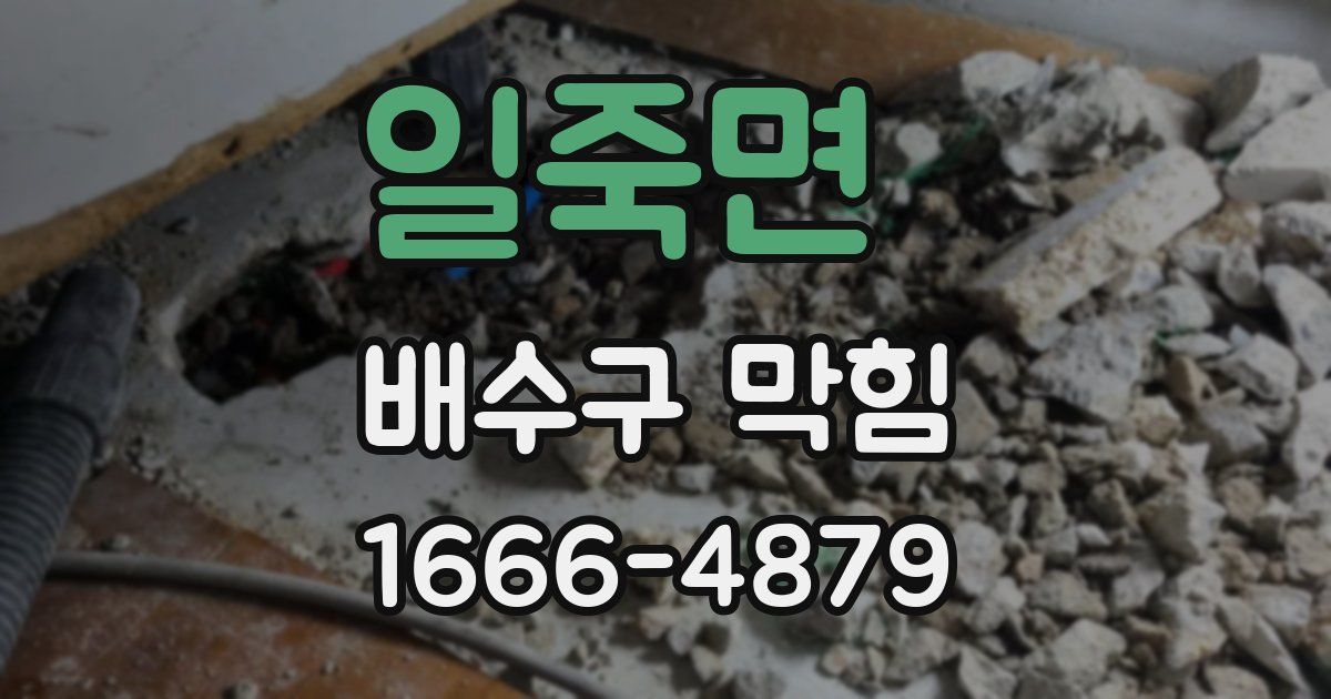 일죽면 배수구 막힘