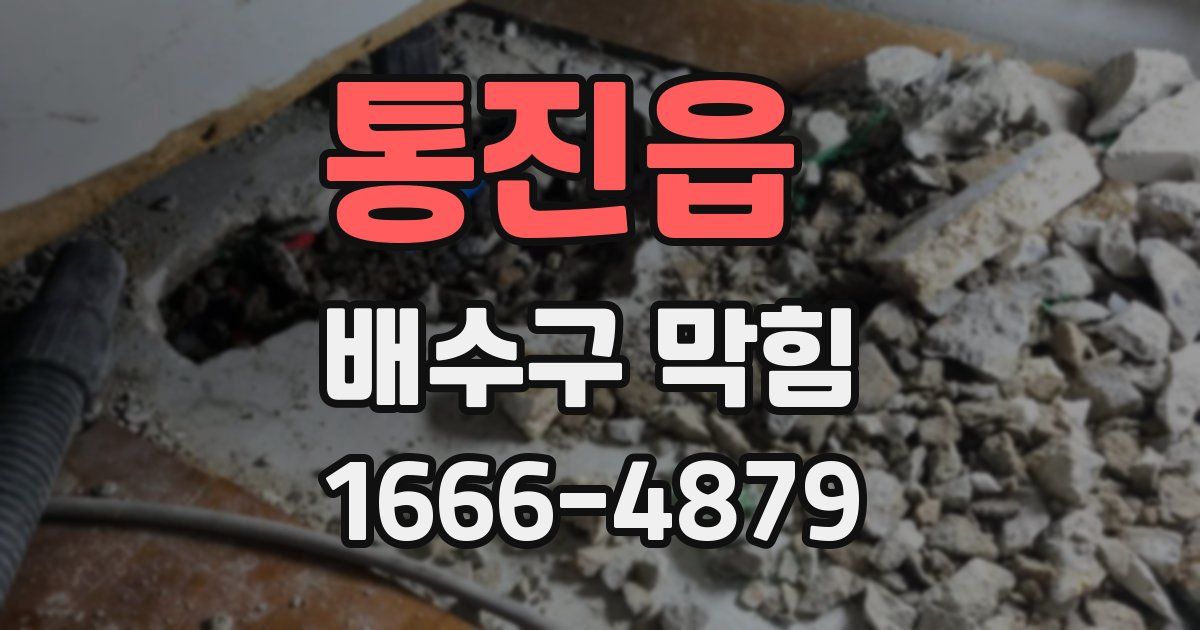 통진읍 배수구 막힘