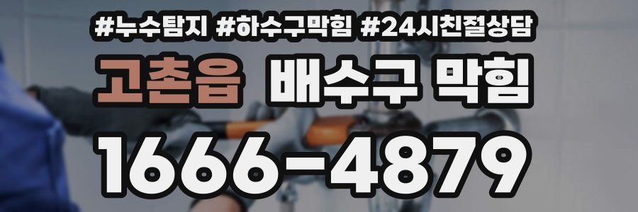 고촌읍 배수구 막힘