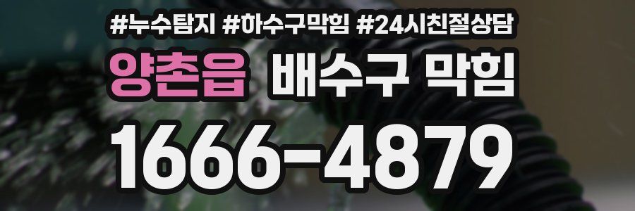 양촌읍 배수구 막힘