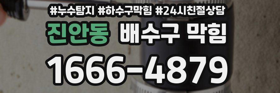 진안동 배수구 막힘