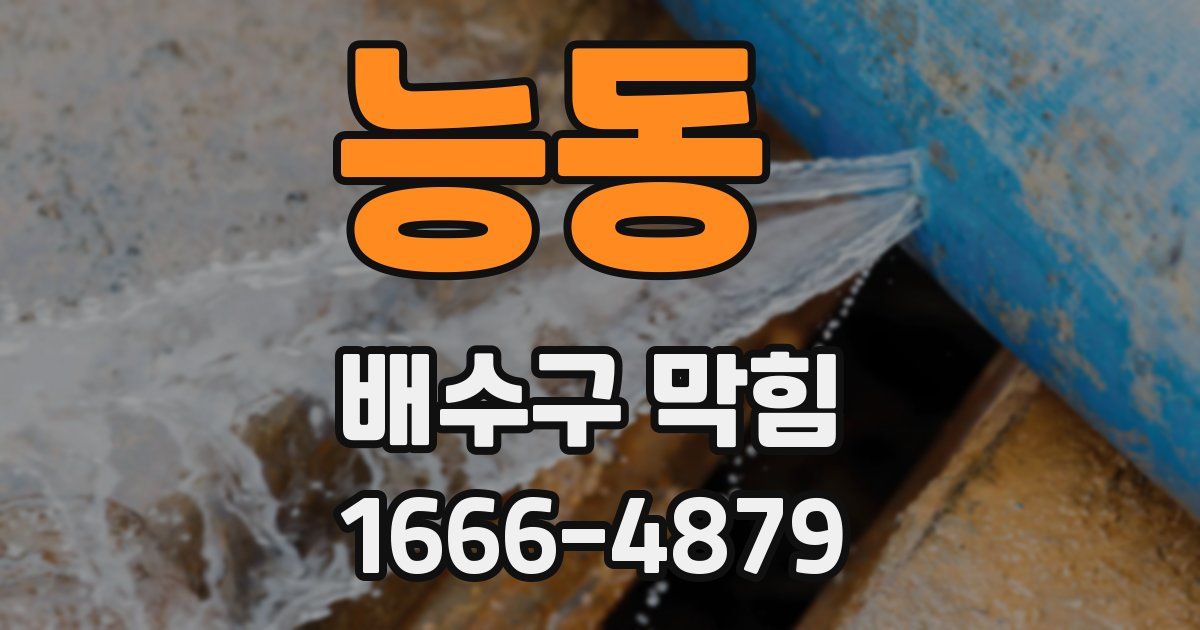 능동 배수구 막힘