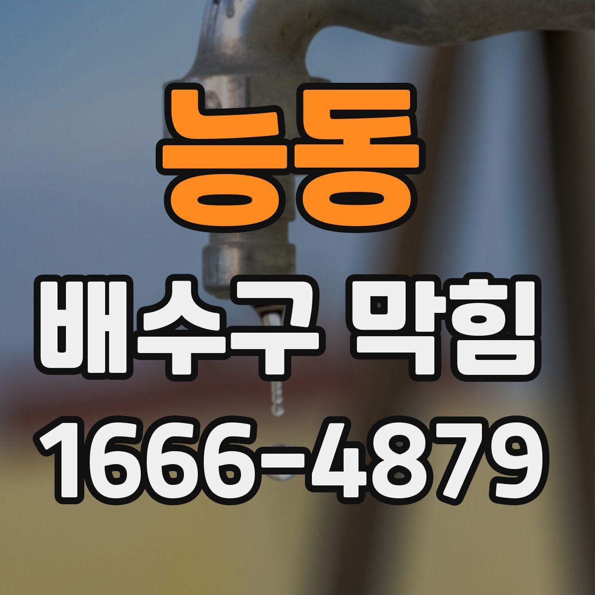 능동 배수구 막힘