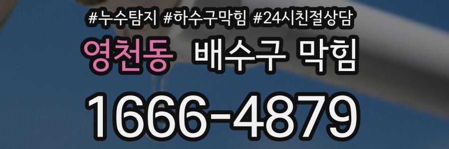 영천동 배수구 막힘