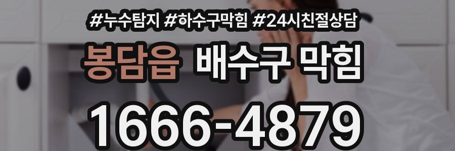 봉담읍 배수구 막힘