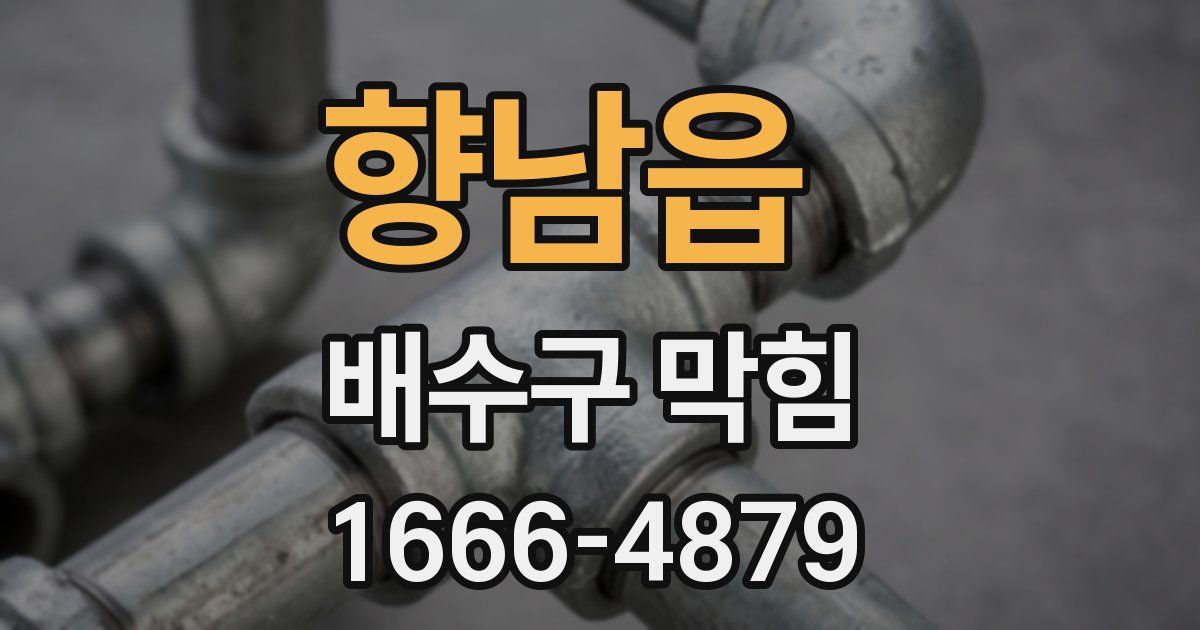 향남읍 배수구 막힘