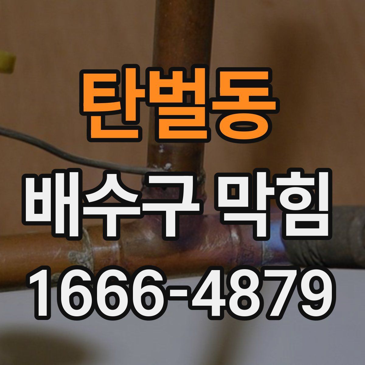 탄벌동 배수구 막힘