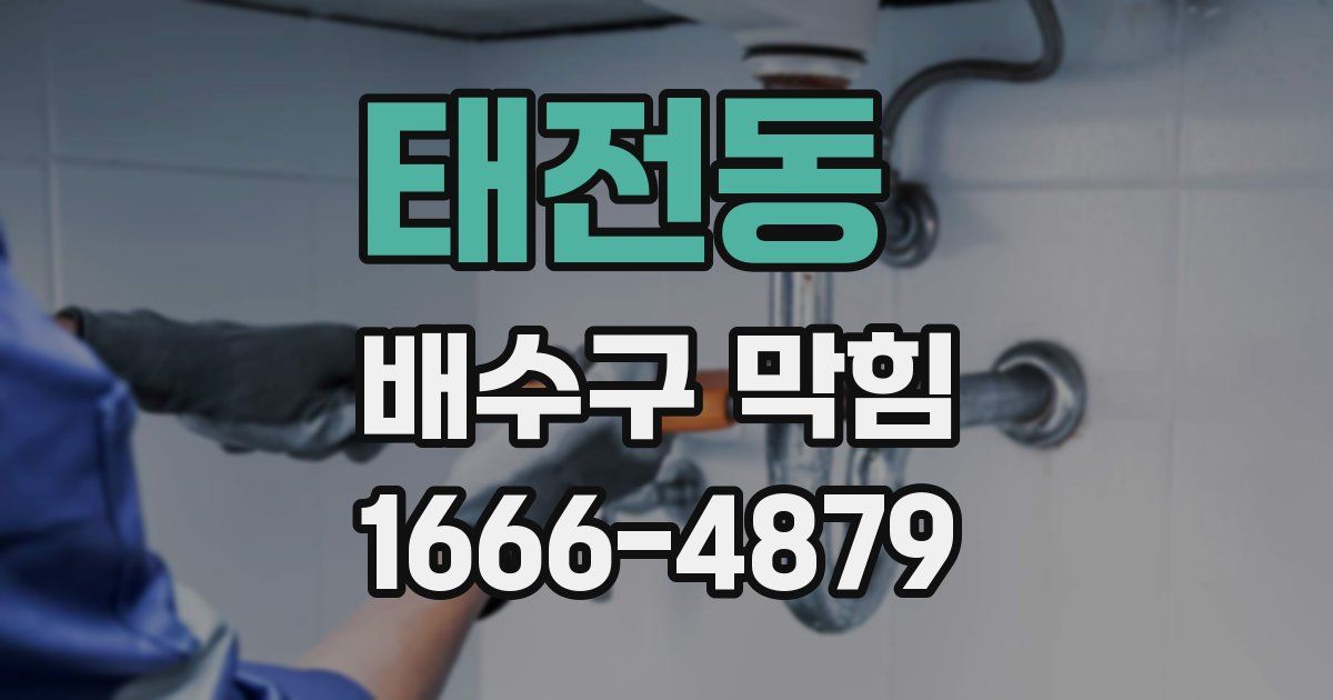 태전동 배수구 막힘