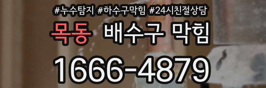 목동 배수구 막힘