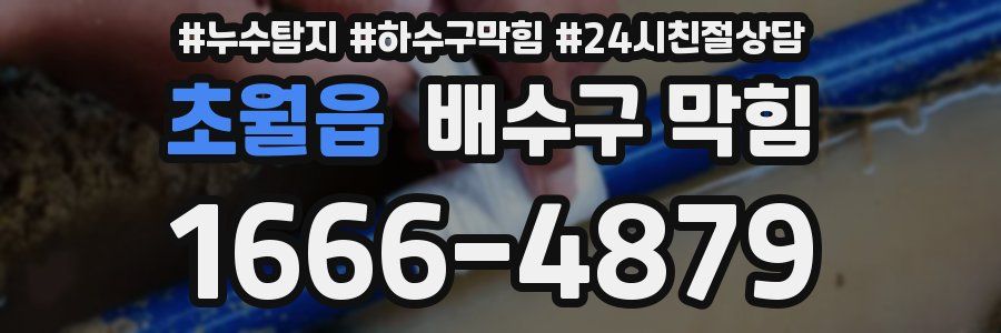 초월읍 배수구 막힘