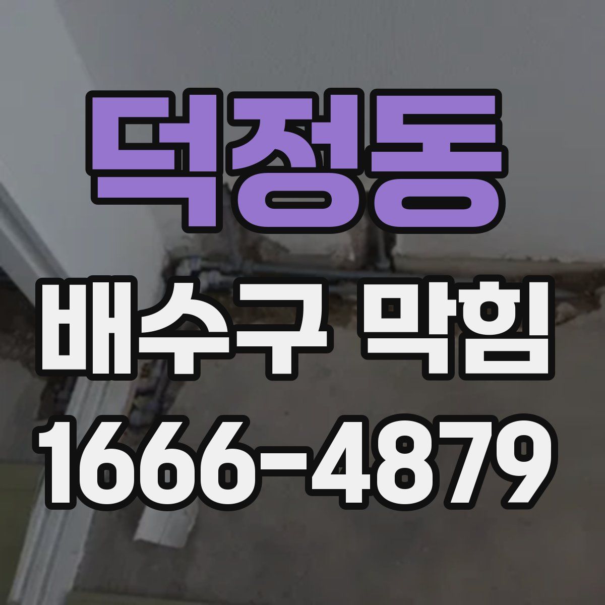 덕정동 배수구 막힘