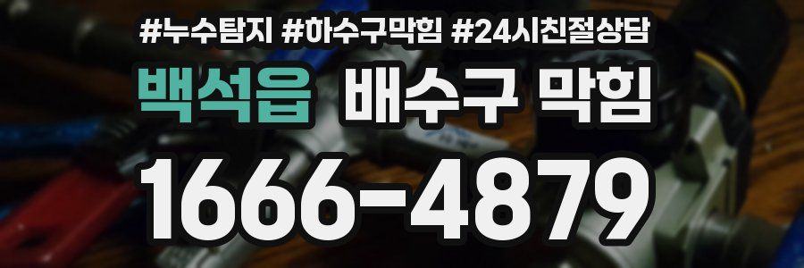 백석읍 배수구 막힘