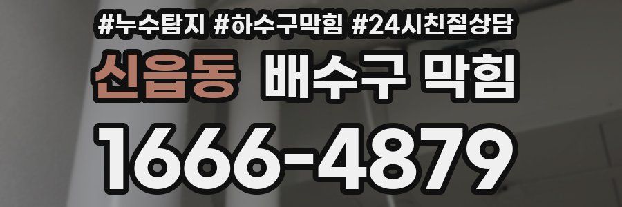 신읍동 배수구 막힘