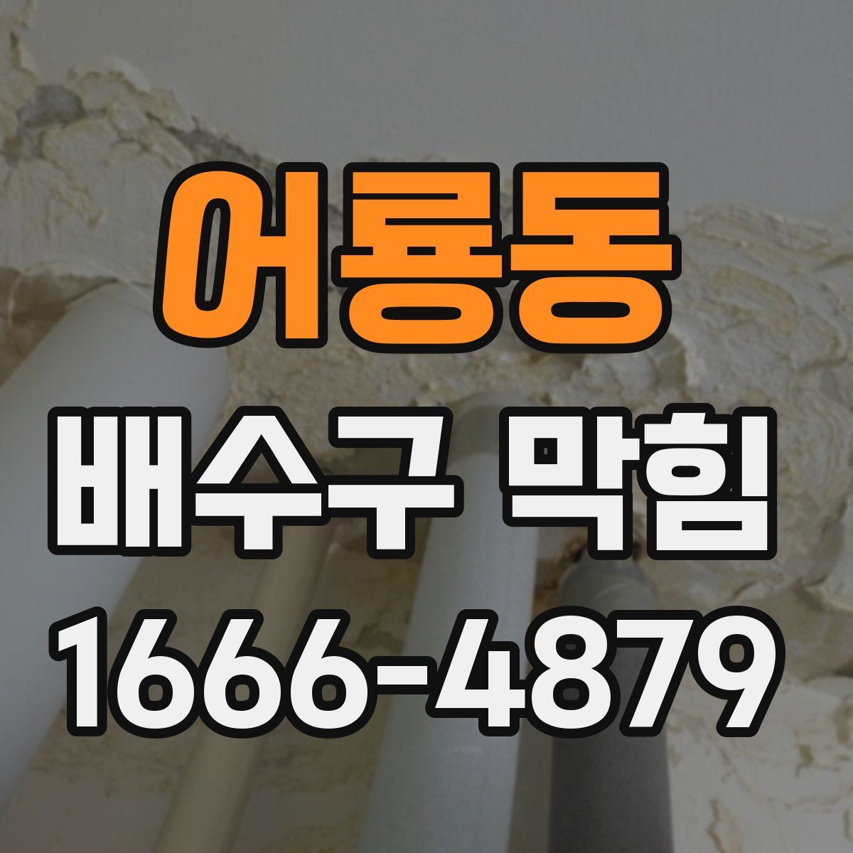 어룡동 배수구 막힘