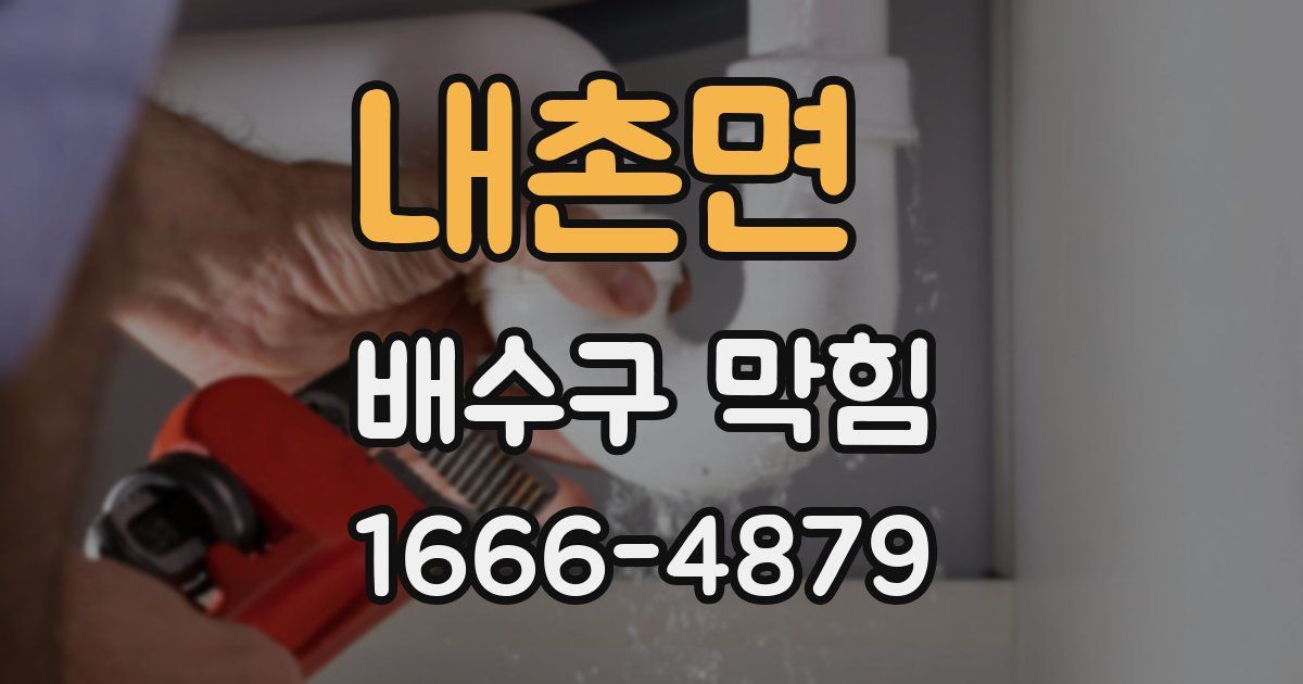 내촌면 배수구 막힘