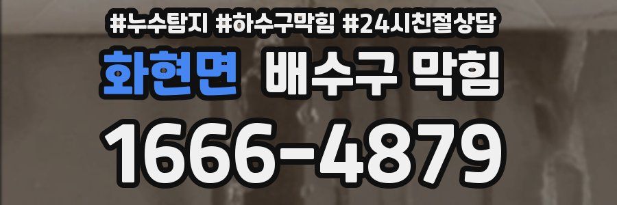 화현면 배수구 막힘