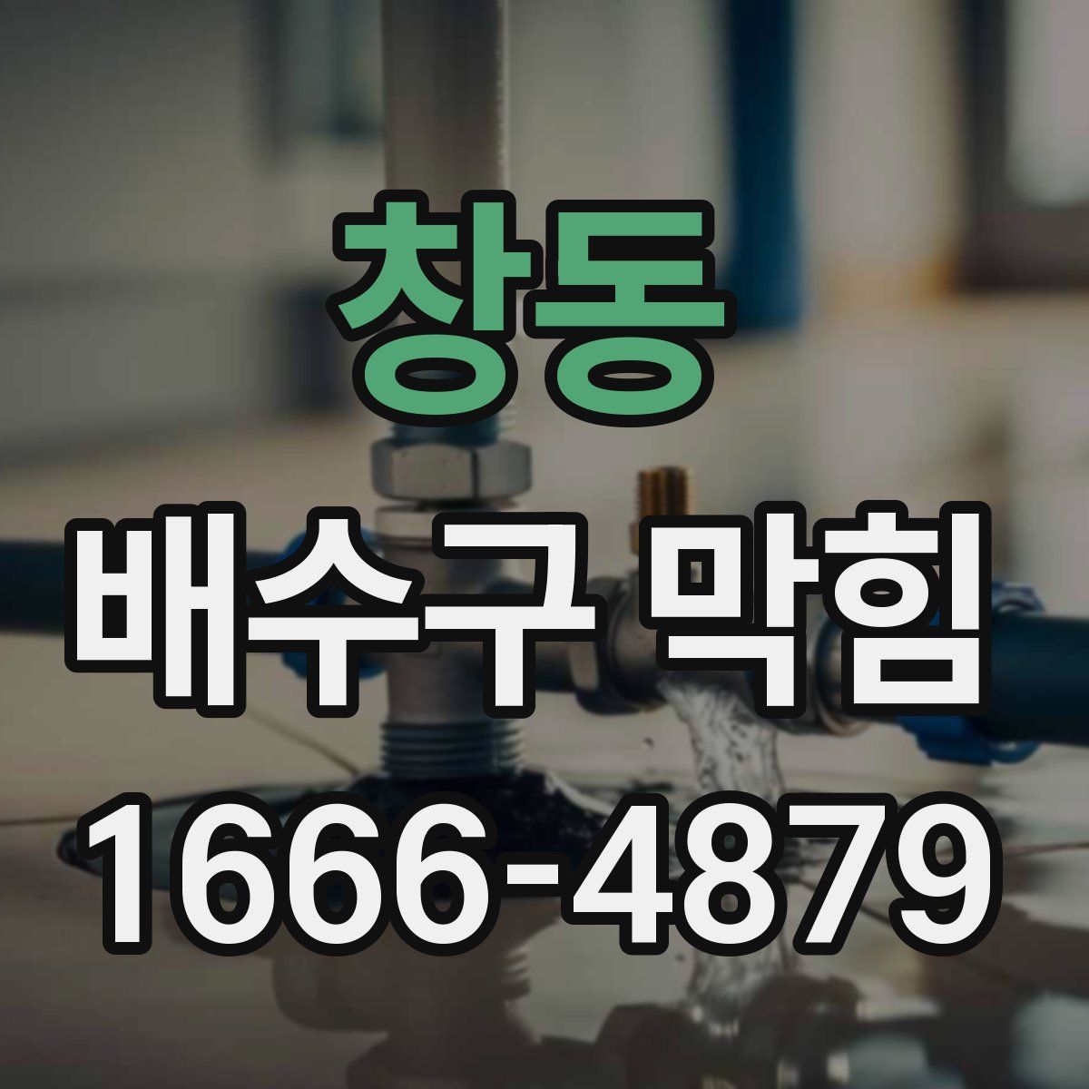 창동 배수구 막힘