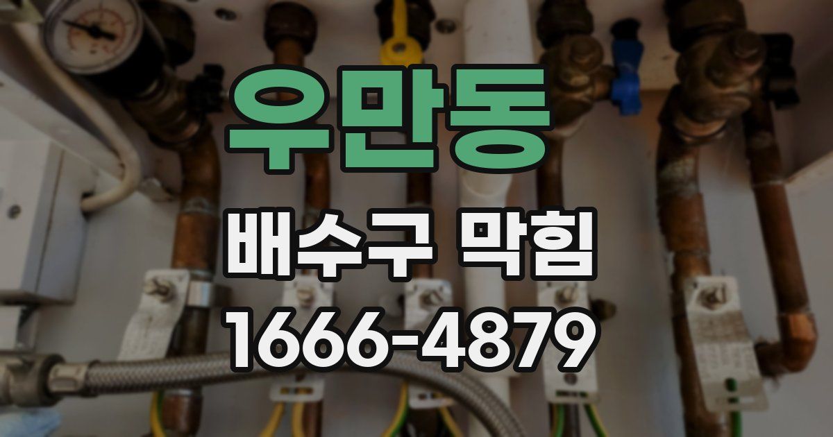 우만동 배수구 막힘