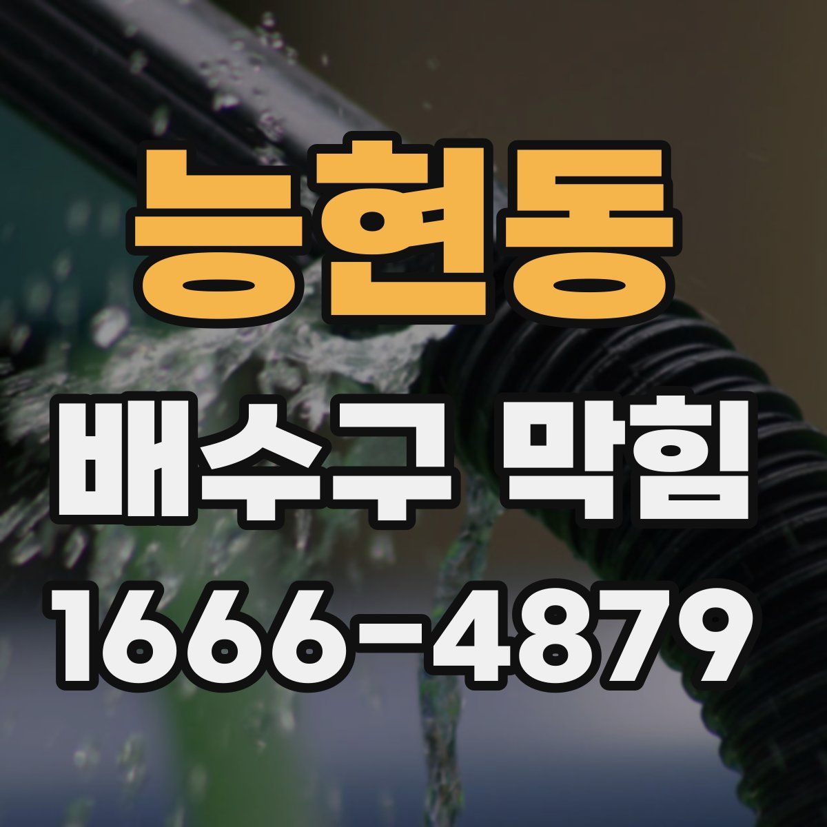 능현동 배수구 막힘