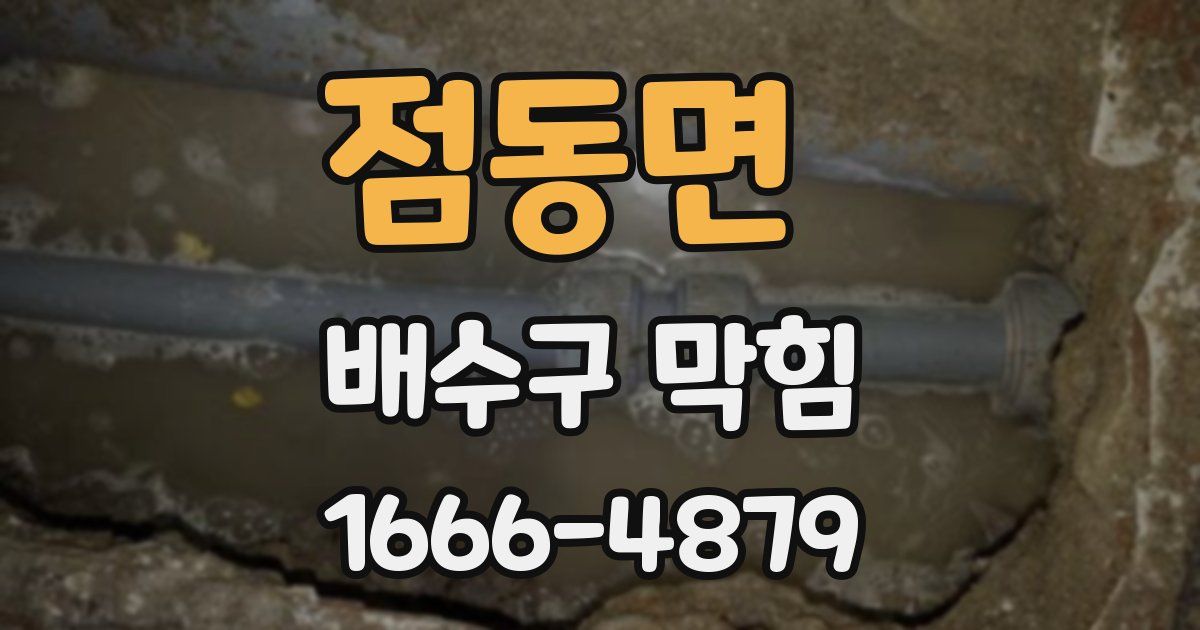 점동면 배수구 막힘