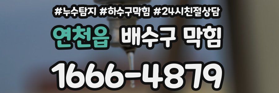 연천읍 배수구 막힘