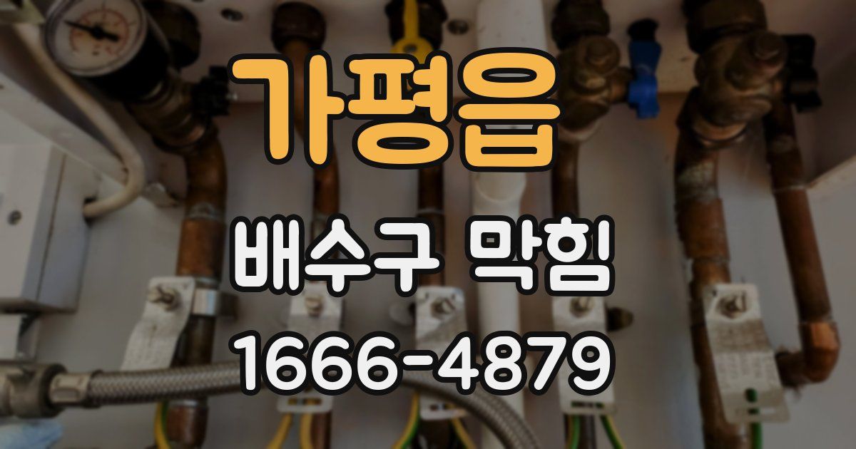 가평읍 배수구 막힘