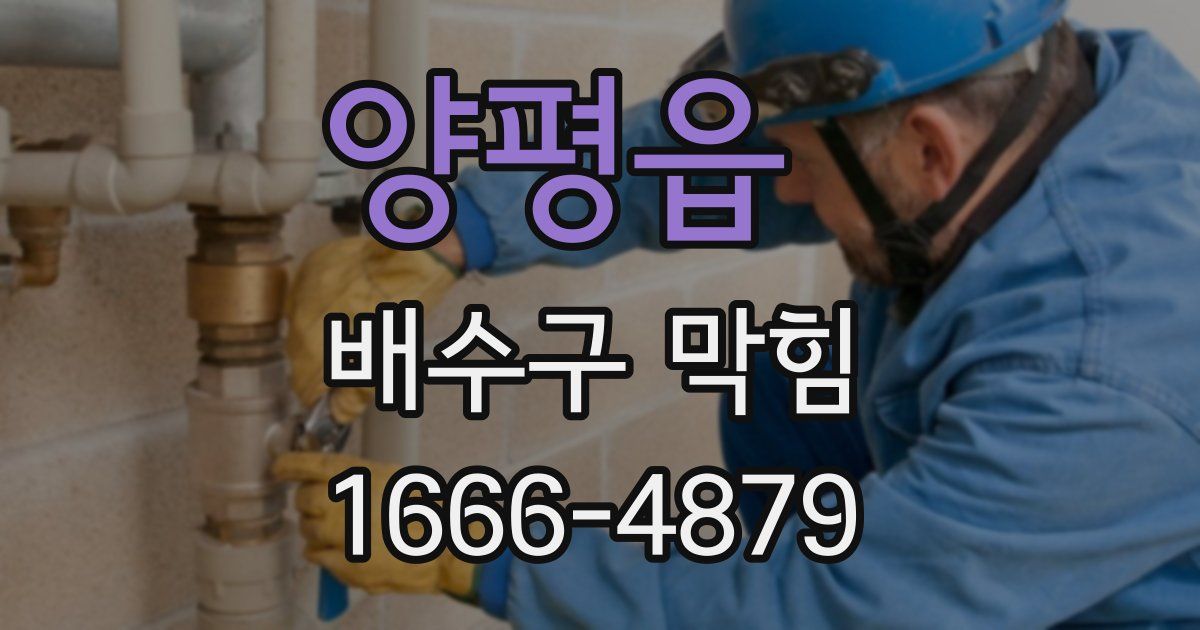 양평읍 배수구 막힘