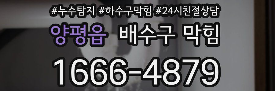 양평읍 배수구 막힘