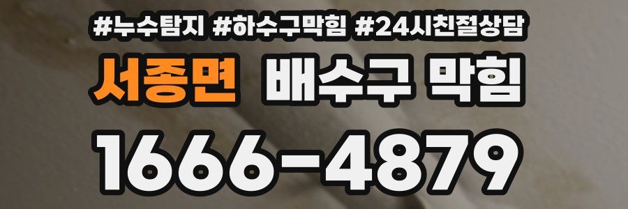 서종면 배수구 막힘