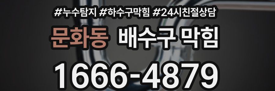 문화동 배수구 막힘