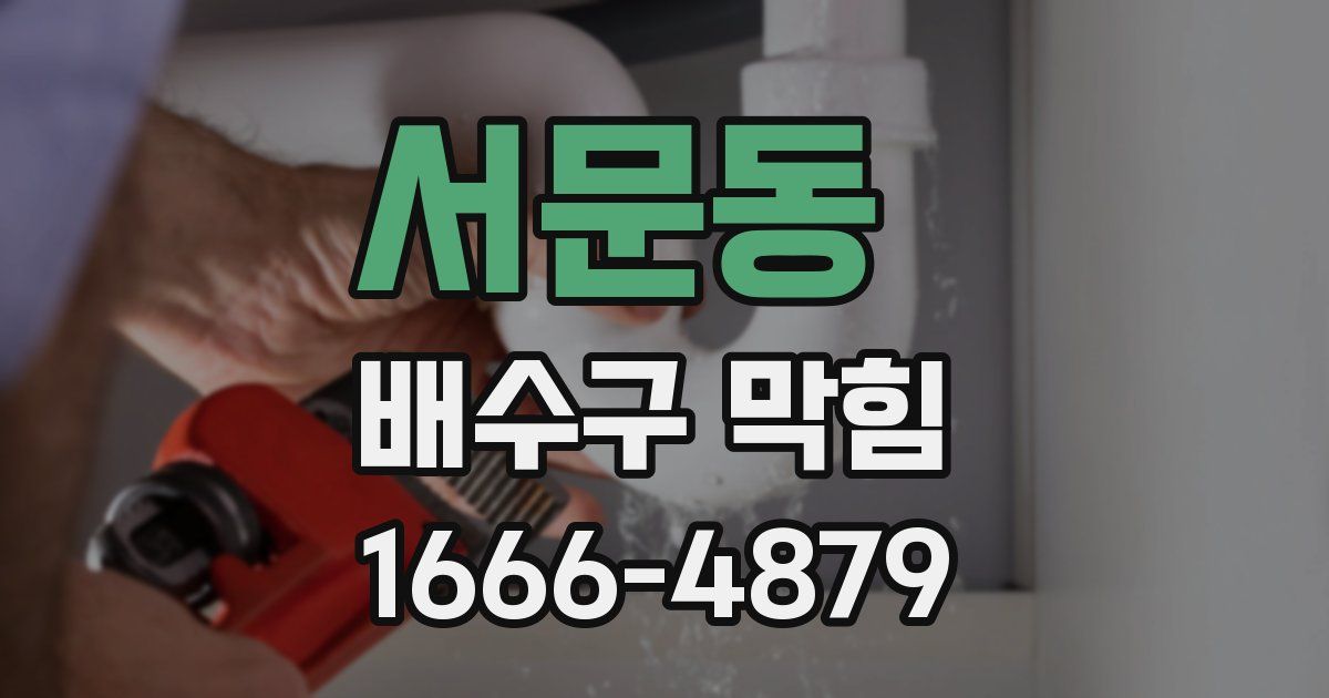 서문동 배수구 막힘